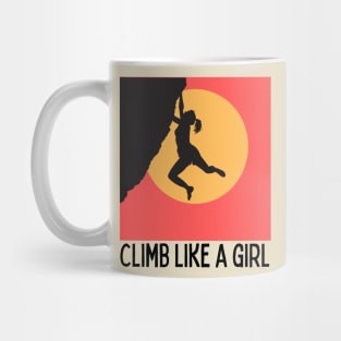 Climb like a girl Mug